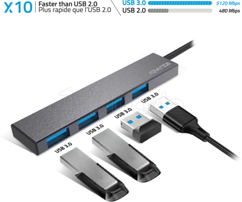 Photo de Hub USB 3.0 Advance Xpand Smart - 4 ports