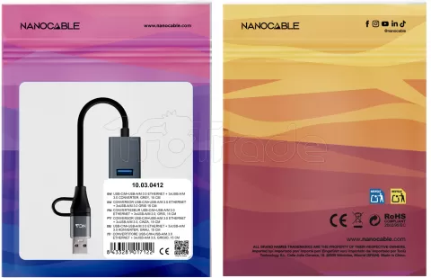 Photo de Hub USB 3.0 Nanocable - 3 ports (Gris)