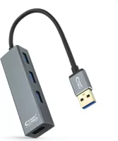 Photo de Hub USB 3.0 Nanocable - 4 ports (Gris)