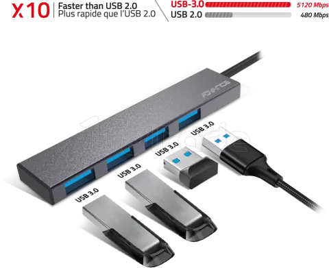 Photo de Hub USB 3.0 Type C Advance Xpand Smart - 4 ports Type A