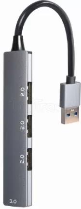 Photo de Hub USB 3.1 Gembird - 4 ports (Gris)