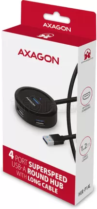 Photo de Hub USB 3.2 Axagon HUE-P1AL - 4x USB-A