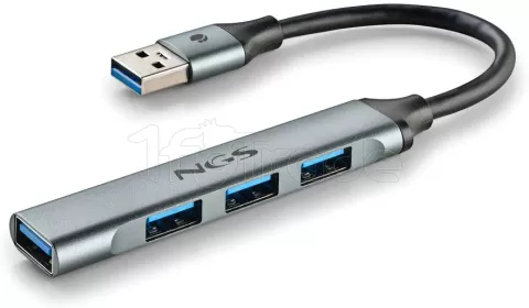 Photo de Hub USB 3.2 NGS iHub4 Micro- 4 ports (Gris)