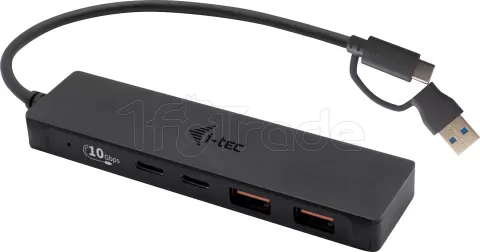 Photo de Hub USB-A/C I-Tec Charging Metal - 4 ports USB-A/C 3.1 (Noir)