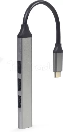 Photo de Hub USB-C 3.1 Gembird - 4 ports (Argent)
