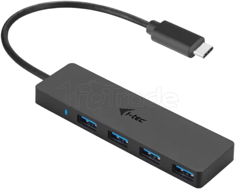 Photo de Hub USB Type C I-Tec - 4 ports USB 3.0 (Noir)