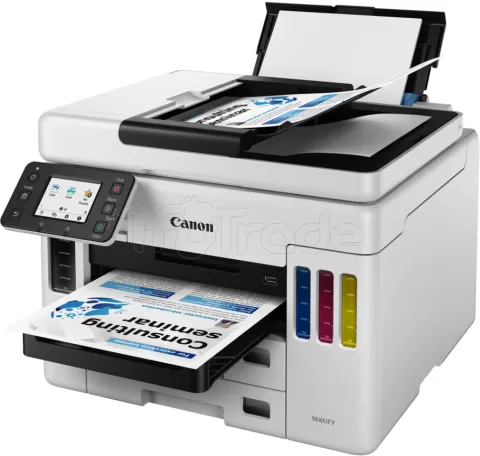 Photo de Imprimante Multifonction 4en1 Canon Maxify MegaTank GX7150 (Blanc)