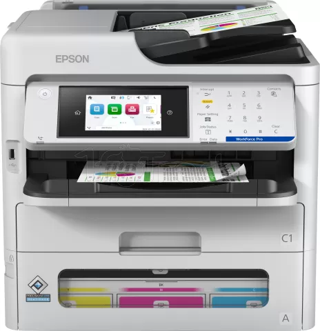 Photo de Imprimante multifonction 4en1 Epson WorkForce Pro EM-C800RDWF (Blanc)