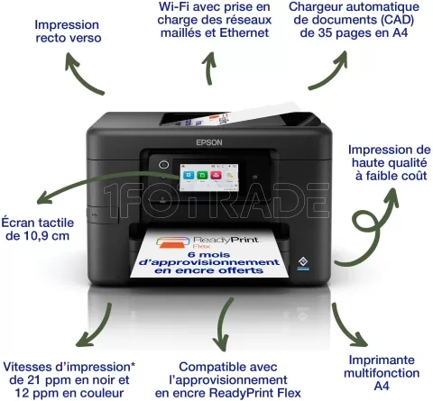 Photo de Imprimante Multifonction 4en1 Epson WorkForce Pro WF-4920 (Noir)