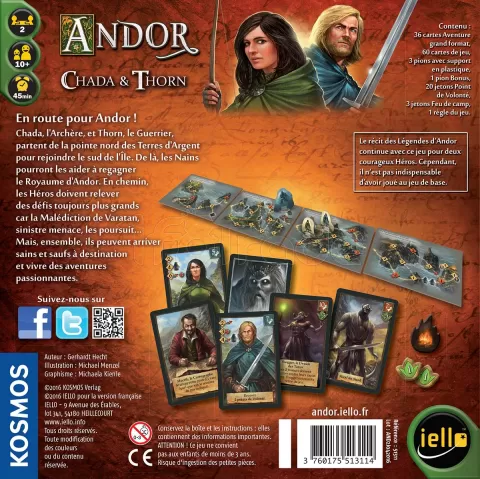 Photo de Jeu - Andor : Chada & Thorn (Jeu De Cartes Pour 2)