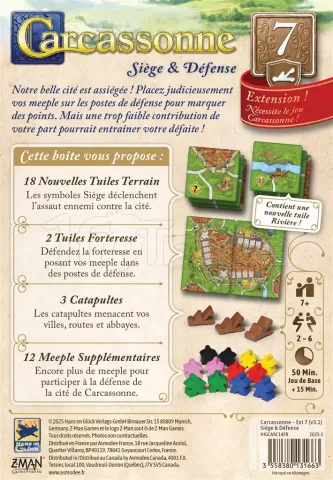 Photo de Jeu - Carcassonne : Siege et defence 2025 (Extension)