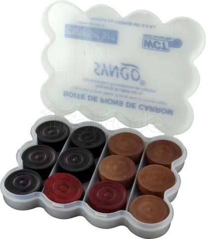 Photo de Jeu Carrom - Set de 24 pions