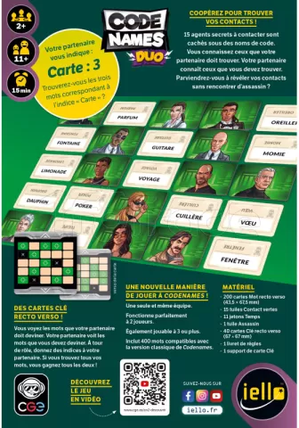 Photo de Jeu - Codenames Duo (Nouvelle Edition)