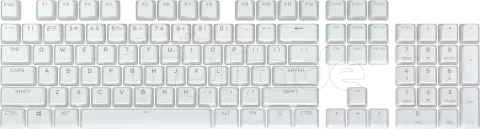 Photo de Jeu de 105 touches pour clavier Corsair PBT Double-Shot Pro (Blanc) AZERTY