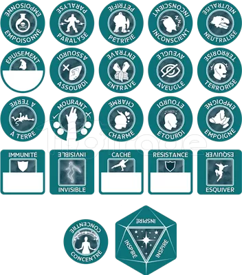 Photo de Jeu de Rôle : Dungeons & Dragons 5 - Set de Jetons du Sorcier