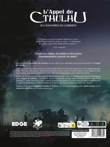 Photo de Jeu de Rôle : L'Appel de Cthulhu - Les Accessoires du Gardien (Ecran et Scenarios)
