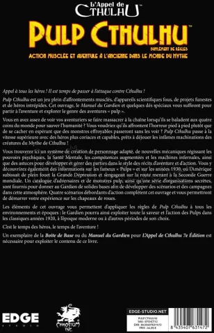 Photo de Jeu de Rôle : L'Appel de Cthulhu - Livre Pulp Cthulhu