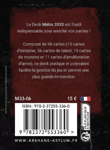 Photo de Jeu de Rôle : Metro 2033 -  Deck de Base
