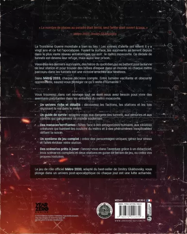 Photo de Jeu de Rôle : Metro 2033 - Livre de Règles