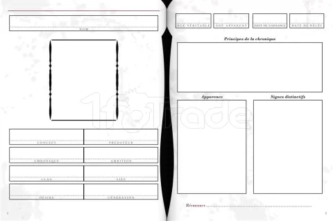 Photo de Jeu de Rôle : Vampire la Mascarade - Le Journal du Personnage