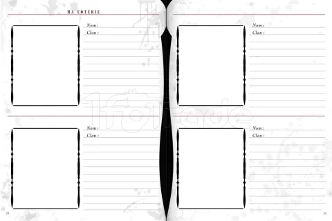 Photo de Jeu de Rôle : Vampire la Mascarade - Le Journal du Personnage