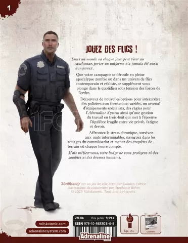 Photo de Jeu de Rôle : Zombiology - Livre #1 Contamination : Livret Police (Fr)