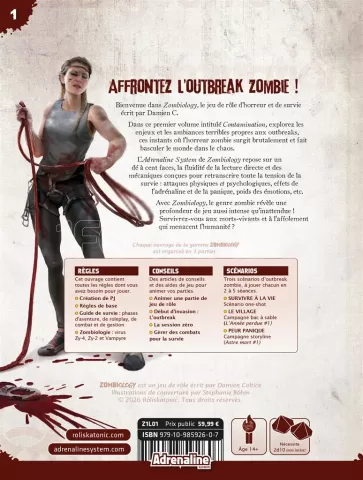 Photo de Jeu de Rôle : Zombiology - Livre #1 Contamination : L'Ouvrage (Fr)