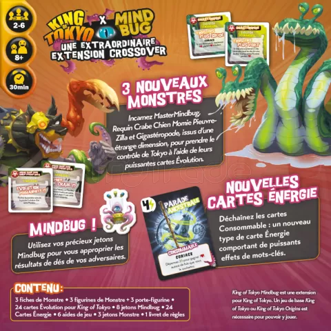 Photo de Jeu - King of Tokyo : Mindbug (Fr)