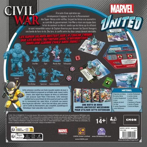 Photo de Jeu - Marvel United : Maximum Civil War