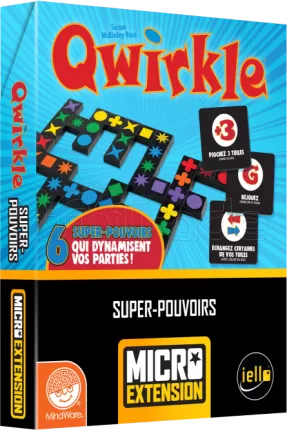 Photo de Jeu - Qwirkle Micro Extension : Super Pouvoirs