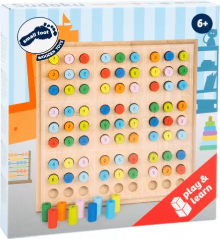 Small Foot 11740 Boîte D'Apprentissage Mathématiques En Bois - Jeu Éducatif Addition Soustraction Dès 6 Ans