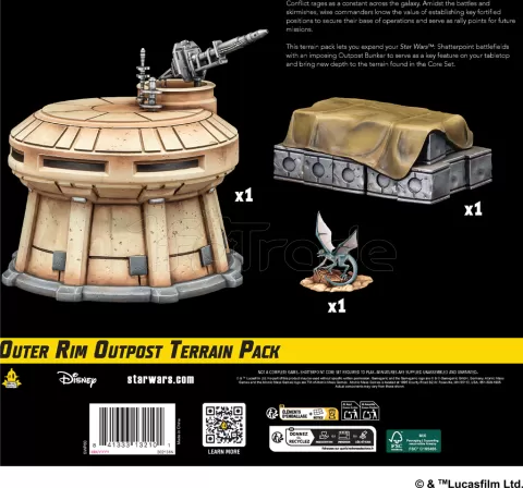 Photo de Jeu Star Wars - Shatterpoint : Set de Terrain Outer Rim OutPost