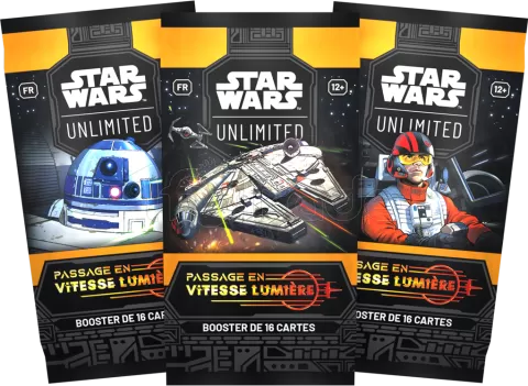 Photo de Jeu - Star Wars Unlimited : Passage en Vitesse Lumière (Display 24 Boosters) (Fr)