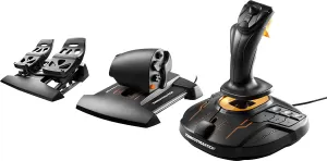 Photo de Joystick Thrustmaster T-16000M FCS Flight Pack avec palonnier et manette de gaz