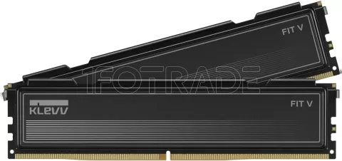 Photo de Kit Barettes mémoire 16Go (2x8Go) DIMM DDR5 Klevv Fit V 6000MHz CL30 (Noir)