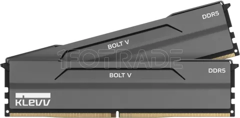 Photo de Kit Barettes mémoire 32Go (2x16Go) DIMM DDR5 Klevv Bolt V 6000MHz CL30 (Noir)