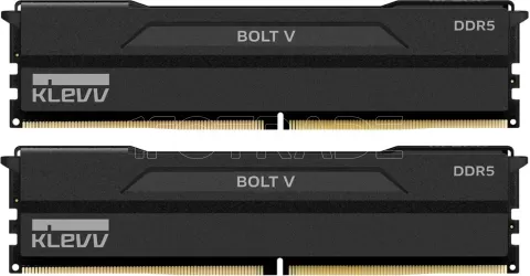 Photo de Kit Barettes mémoire 32Go (2x16Go) DIMM DDR5 Klevv Bolt V 6000MHz CL30 (Noir)