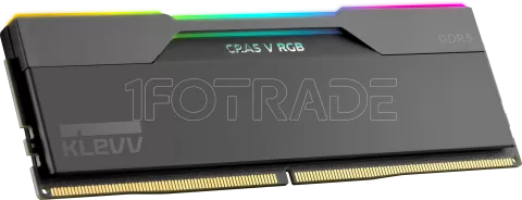 Photo de Kit Barettes mémoire 32Go (2x16Go) DIMM DDR5 Klevv Cras V RGB 6000MHz CL30 (Noir)