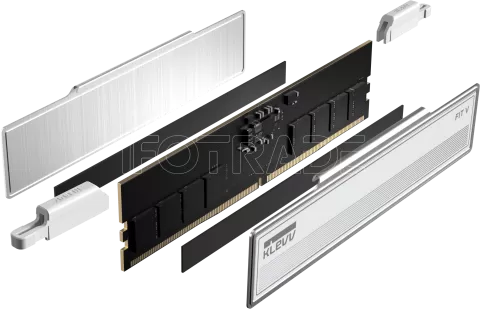 Photo de Kit Barettes mémoire 32Go (2x16Go) DIMM DDR5 Klevv Fit V 6000MHz CL30 (Blanc)