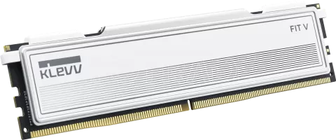 Photo de Kit Barettes mémoire 32Go (2x16Go) DIMM DDR5 Klevv Fit V 6400MHz CL32 (Blanc)