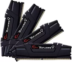 Photo de Kit Barrettes mémoire 128Go (4x32Go) DIMM DDR4 G.Skill Ripjaw V  3600Mhz (Noir)
