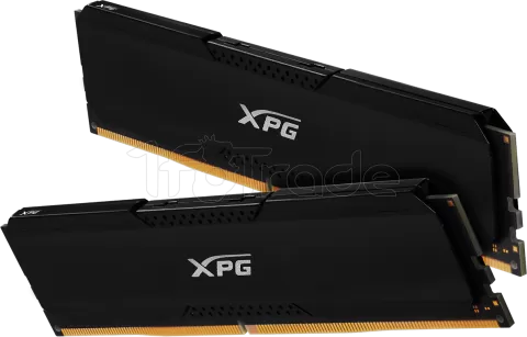 Photo de Kit Barrettes mémoire 16Go (2x8Go) DIMM DDR4 Adata XPG GammiX D20  3200Mhz (Noir)