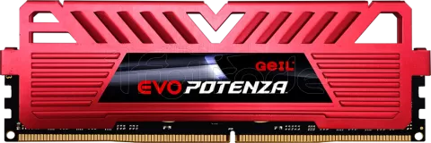 Photo de Kit Barrettes mémoire 16Go (2x8Go) DIMM DDR4 GeIL Evo Potenza 3600Mhz (Rouge)