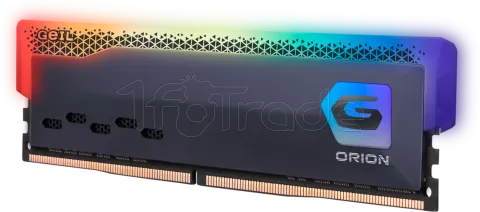 Photo de Kit Barrettes mémoire 16Go (2x8Go) DIMM DDR4 GeIL Orion RGB 3600Mhz (Noir)