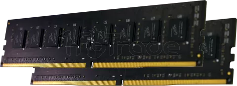 Photo de Kit Barrettes mémoire 16Go (2x8Go) DIMM DDR4 GeIL Pristine 3200Mhz (Noir)