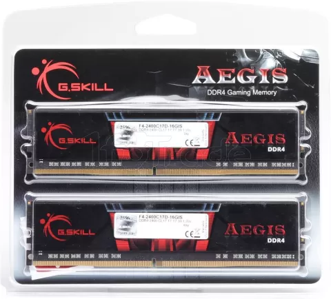 Kit 2x Barrette Mémoire DDR4 16 Go (2x8 Go) 2133 MHz PC4-17000 - Pour PC Bureau, Non-ECC, CL15, 288 Broches