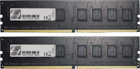 Photo de Kit Barrettes mémoire 16Go (2x8Go) DIMM DDR4 G.Skill High Performance  2666Mhz (Noir)