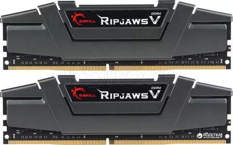 Photo de Kit Barrettes mémoire 16Go (2x8Go) DIMM DDR4 G.Skill Ripjaws V  3600Mhz (Noir)