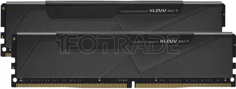 Photo de Kit Barrettes mémoire 16Go (2x8Go) DIMM DDR4 Klevv Bolt X 3600Mhz (Noir)