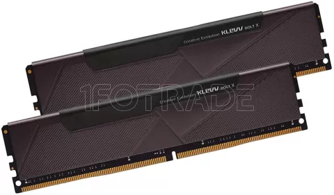 Photo de Kit Barrettes mémoire 16Go (2x8Go) DIMM DDR4 Klevv Bolt X 3600Mhz (Noir)
